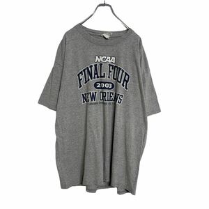 PRAIRIE GRAPHICS 半袖 プリント Tシャツ XL グレー カレッジロゴ ビッグサイズ 古着卸 アメリカ仕入れ a408-5305