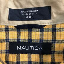 nautica 長袖 チェック シャツ 2XL イエロー ノーティカ ボタンダウン ビッグサイズ 古着卸 アメリカ仕入 a503-6926_画像7