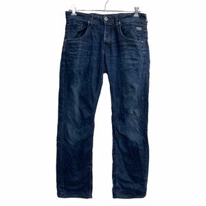 JACK JONES デニムパンツ W34 ジャックジョーンズ ボタンフライ インディゴ 古着卸 アメリカ仕入 2303-1069