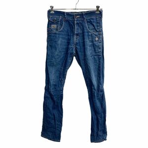 JACK JONES デニムパンツ W32 ジャックジョーンズ ボタンフライ インディゴ 古着卸 アメリカ仕入 2303-1054