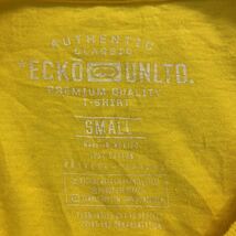 ECKO UNLTD 半袖 プリント Tシャツ S イエロー エコアンリミテッド サイ 古着卸 アメリカ仕入 a503-7291_画像7