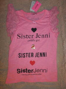  storage goods new goods *SISTER JENNI sleeve race cut and sewn 150 pink 