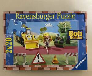  France made intellectual training puzzle 20 piece 2 kind Bob is ...b-b-z Bob The builder Bob the Builder Ravensbueger box long side approximately 27 centimeter 