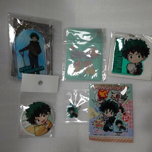 My Hero Academia Midoriya Izuku 5 очков, набор ключевой держатель CAN Badge Pass Case Hiroaka Deck Deck Goods Yuki Festival 0