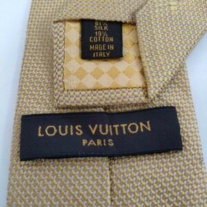 Louis Vuitton(ルイヴィトン)イエローワンポイントモノグラムネクタイ