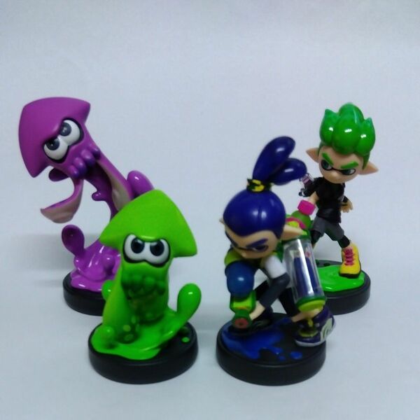 アミーボ スプラトゥーン ボーイ・イカ４種セット