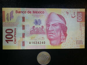 メキシコ 2016年 100Pesos 未使用 p-124