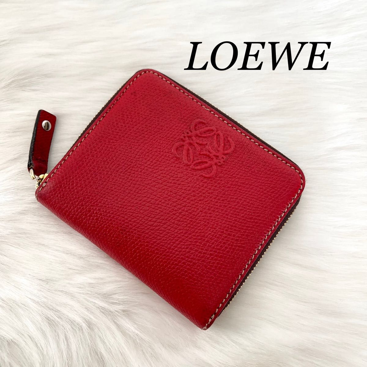 ほぼ未使用 美品 LOEWE ロエベ パズル マグネット カードケース