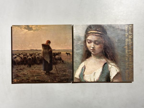 Conjunto de 2 catálogos: Maestros de la pintura francesa, Obras maestras modernas francesas: de Corot a Braque/arte occidental, Cuadro, Cuadro, Libro de arte, Recopilación, Catalogar