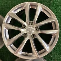 日産V36スカイライン純正アルミホイール 17×7.5J+45 114-5H 中古品4本_画像4