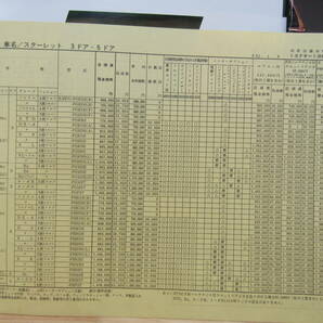 n47） トヨタ スターレット FF1300-12valve 2冊セット 昭和61年1月 昭和60年2月 車カタログ 価格表付き の画像4