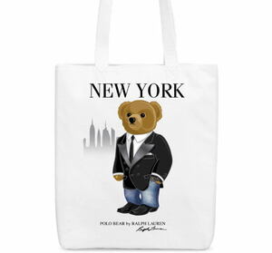  not yet sale in Japan ( *´.*) Polo Ralph Lauren Canvas Tote Bag Polo Bear company store from genuine article . delivery!