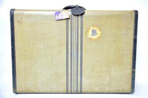 1950年代ビンテージ ストライプツイード大型ハードケース 旅行鞄 MADE I