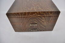 昭和ビンテージ 木製裁縫箱 幅29cm 奥行き20.5cm 高さ1.5cm いつまでも使い続けられるしっかりとした作り SNC503_画像7