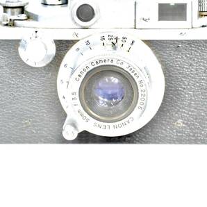 レア品 1952年 キャノンIIIA ビンテージフィルムカメラ シリアル＃145248 Canon Camera Company Inc. Canon50mmレンズf:3.5 ＃22005 IWS503の画像2