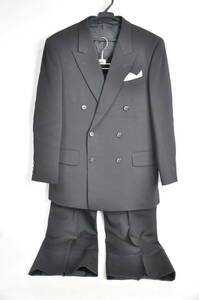 ビンテージ メンズスーツ Kodama Formal KODAMA ORIGINALブラックスーツ 表地 ウール 100% 1990年頃 SSK503