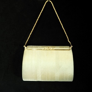 Showa Retro formal Gold clutch bag length 14cm width 19cm chain attaching . shoulder as .. practical use do can. SNC503
