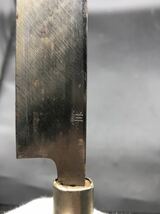 柳刃包丁 登録　紋三郎　全長350mm 刃渡り210mm_画像7