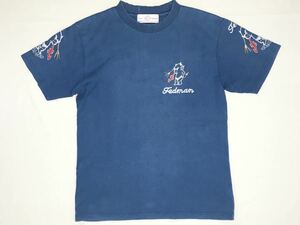 A0444,古着,中古,used,珍品,VINTAGE,ヴィンテージ,韓国,KOREA,Tシャツ,カットソー,TED COMPANY,テッドカンパニー,ミリタリー,刺繍,FTb0218 