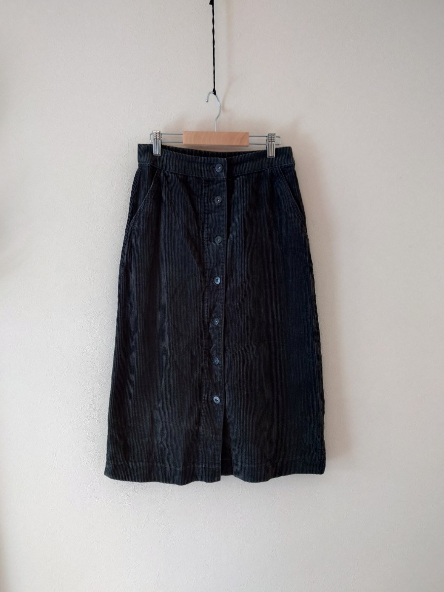 ユニクロ コーデュロイフロントボタンスカート コーデュロイスカート Sサイズ ロ