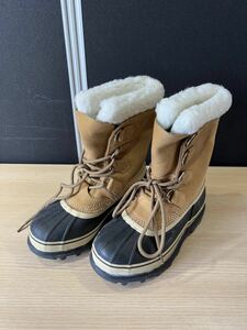 中古美品 SOREL ソレル スノーブーツ 防寒ブーツ ブーツブラウン ウィンターブーツ 24cm 現状品 説明文必読