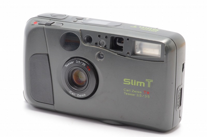 493】美品 KYOCERA 京セラ Slim T スリム コンパクトフィルムカメラ