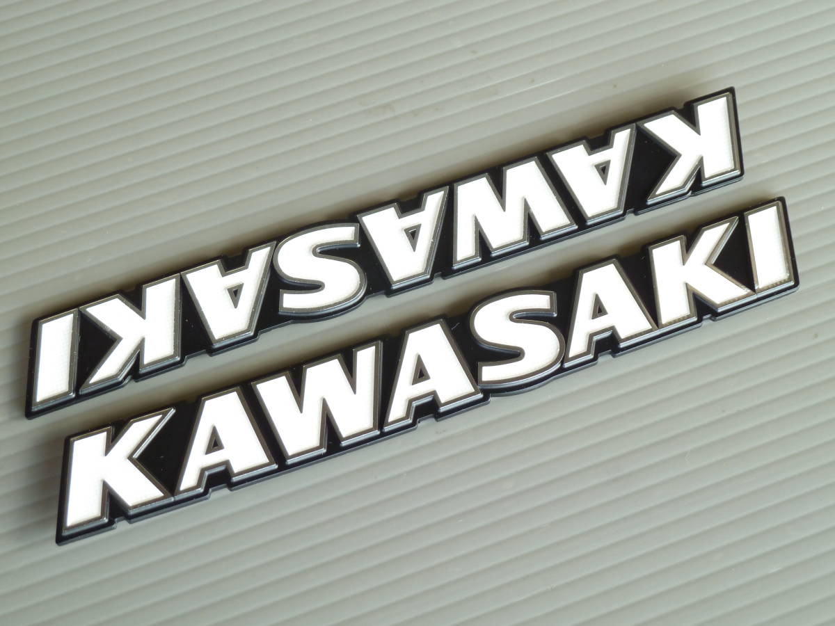 新品/アンティーク カワサキ 旧ロゴ ② メグロ レトロブリキ看板
