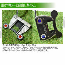 互換品 スコッティキャメロン専用 パターウェイト 単品 2個セット 10g シルバー ゴルフ用品 Scotty Cameron カスタム コンペ 景品 グッズ_画像2