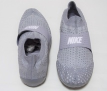 ◎ NIKE Lab WMNS CITY KNIFE 3 FLYKNIT グレー 灰 23cm ナイキラボ ウィメンズ シティ ナイフ 3フライニット スリッポン 896284-003_画像2