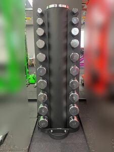 ○E8778 anyagefitness ロマンチェア　クロームダンベルヘックスダンベルツリー○