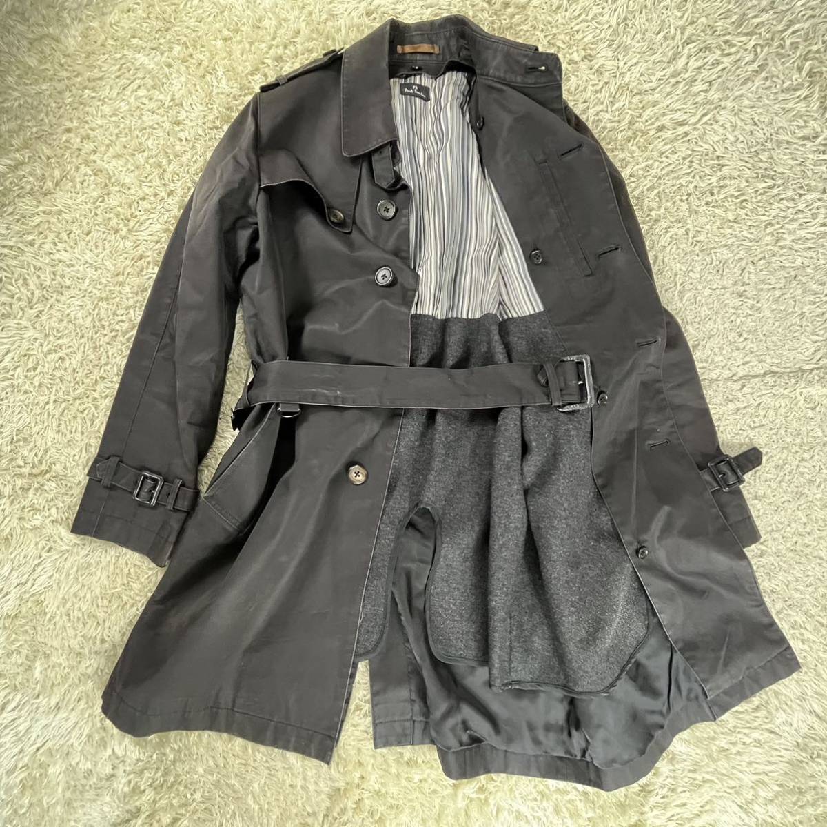 美品】Paul Smith カシミヤ100%ステンカラーコート ステンカラーコート