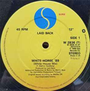 Laid Back White Horse '89 MADONNA и т.п. цвет ..80's DISCO клей b. mega Mix сделано .. поверхность белый 89 год REMIX!!