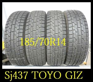 【Sj437】T210320送料無料・代引き可　店頭受取可 2021年製造 約8部山 ●TOYO OBSARVE GARIT GIZ●185/70R14●4本