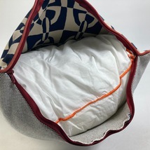 HERMES エルメス インテリア ピロー 枕 シェーヌダンクル クッション コットン ネイビー ユニセックス【中古】美品_画像7