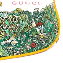 GUCCI グッチ 664180 毛布 インテリア ヒグチユウコ コラボ ラビット ブランケット コットン マルチカラー レディース【中古】_画像6