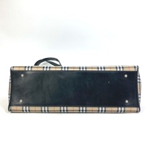 BURBERRY バーバリー チェック マザーズバッグ トートバッグ ショルダーバッグ ナイロン/レザー ベージュ レディース【中古】_画像8