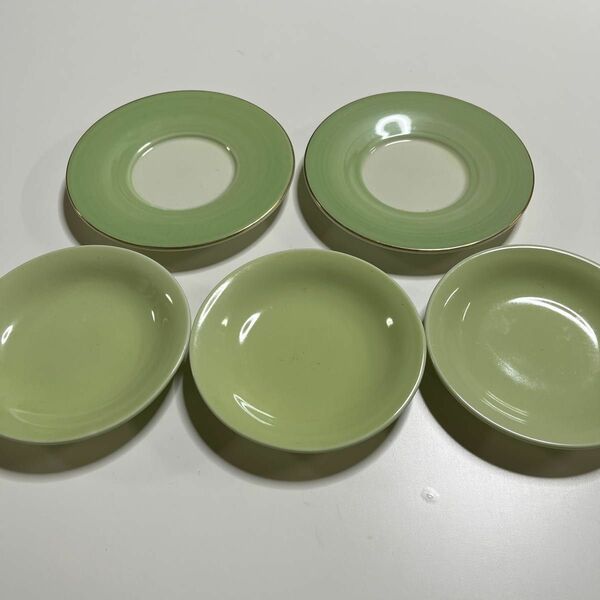 食器 グリーン お皿 台所用品 中皿 小皿 5点セット 食器セット