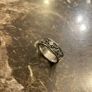 シルバー　silver 925 リング　指輪　透かし彫り　ノーブランド