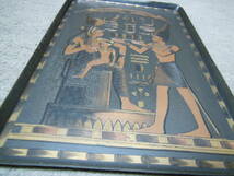エジプト 壁掛け 銅板彫刻 ブロンズレリーフ_画像2