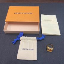 【LOUIS VUITTON】ルイヴィトン LV ロゴ シグネットリング M64287_画像7