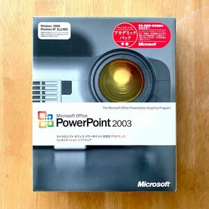 Microsoft Office PowerPoint 2003 Windows アカデミック CD-ROM 箱無し