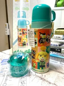 スケーター 子供用 2WAY ステンレス 水筒 430ml 470ml男の子 SKDC4-Animal crossing