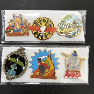 Привлечение Disney Pin Badge 6 WDW PINS Дамбо -преследование Mansion Country Bear Theatre Overseas Walt