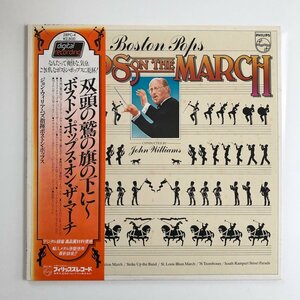 LP/ ジョン・ウィリアムズ / BOSTON POPS ON THE MARCH / ワーグナー：双頭の鷲の旗の下に 他 / 国内盤 帯付 PHILIPS 28PC-4 30322