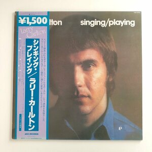 LP/ LARRY CARLTON /SINGING PLAYING / ラリー・カールトン / 国内盤 帯(うすスレ)・ライナー MCA VIM-5560 30326S