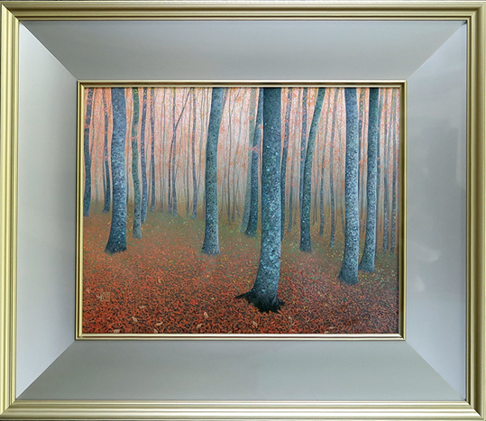 Yuji Sasaki (Autumn Beech Forest No. 6) Japanese painting, guaranteed authentic Acre, Painting, Oil painting, Nature, Landscape painting