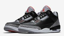 新品 未使用 国内正規品 ◆ NIKE AIR JORDAN 3 RETRO OG BLACK CEMENT 27.5cm ◆_画像9