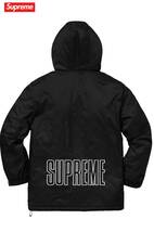 新品 未使用 国内正規品 ◆ Supreme/Champion Pullover Parka Black/黒 18SS week5 サイズM ◆ 代官山店舗購入 半タグ付き_画像2