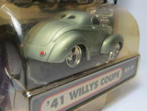 MUSCLE MACHINES 1/64 FORD Willys Coupe フォード ウィリス クーペ 1941スーパーチャージャー マッスルマシンズ マッスルマシーン HotRod _画像2