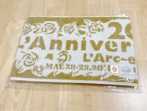 L'Arc-en-Ciel 20th L'Anniversary LIVE マフラータオル WHITE×GOLD